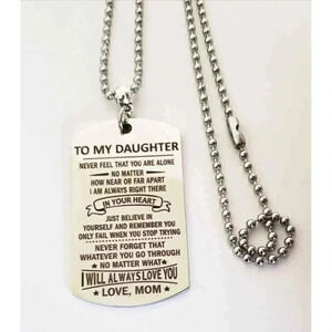 To my Daughter I'll Always Love You Necklace